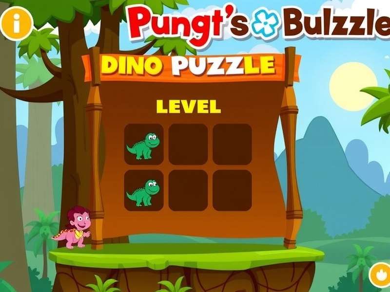 Chhota Bheem Dino Puzzle character selection screen